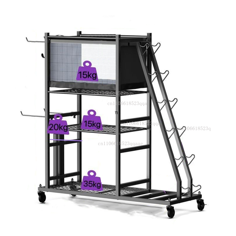 Sports Equipment Storage Rack - Home Gym Storage Dumbbell Weight Stand