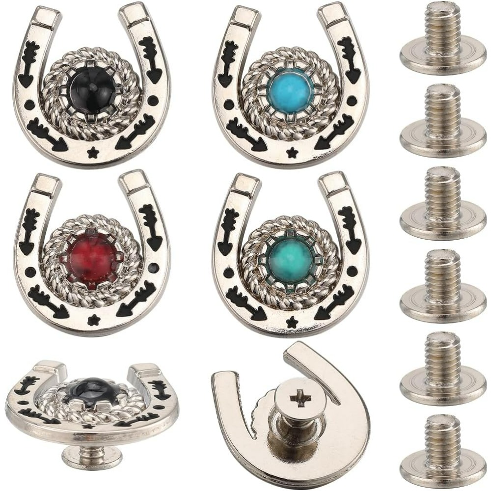 Horseshoe Game Set - 1 Box 8 Sets Horseshoe Screw