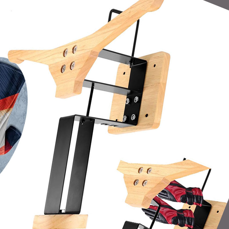 Wood Motorcycle Helmet Holder  - Sports Equipment Storage Rack ulasan dan harga