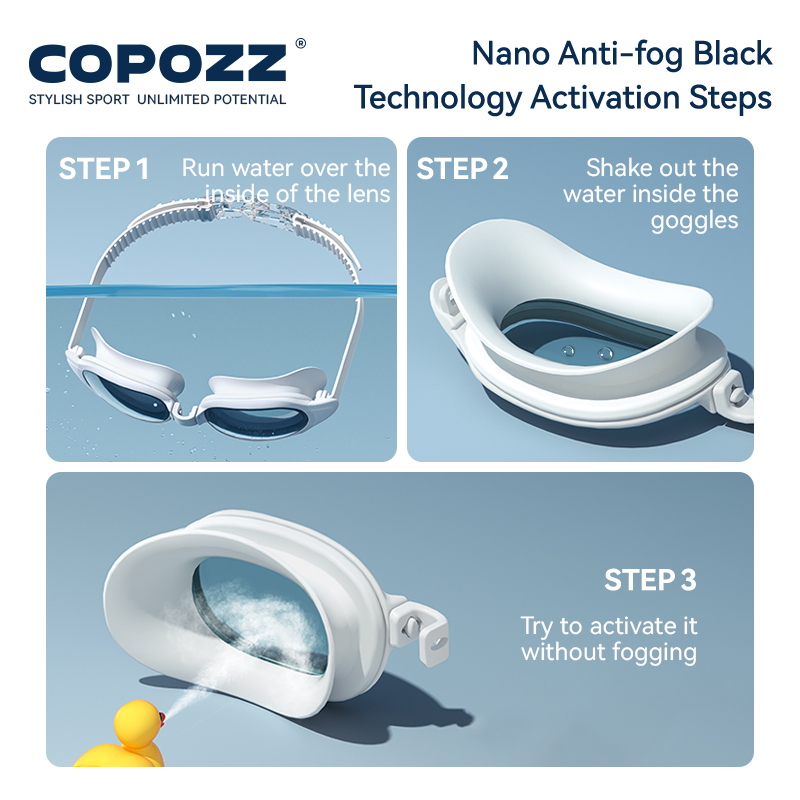 COPOZZ Myopia Swimming Goggles - Swimming Goggles Anti Fog ulasan dan harga