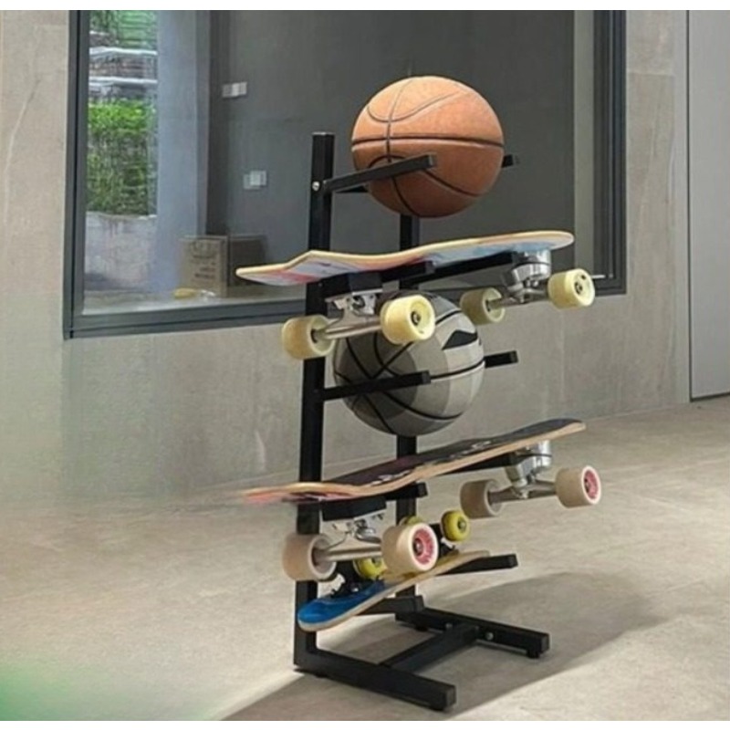Skateboard Equipment Rack Inte - Sports Equipment Storage Rack ulasan dan harga