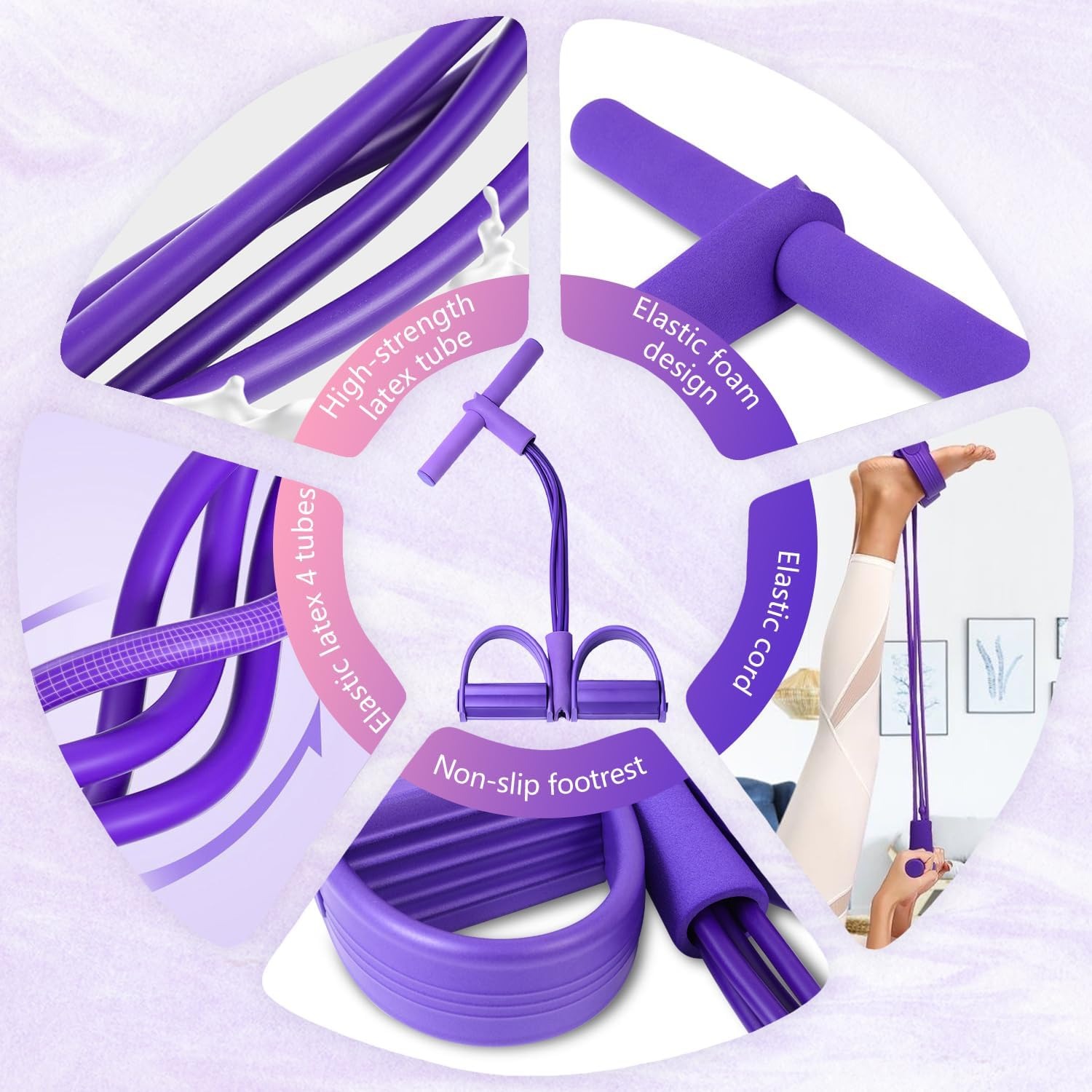 4-Tube Pedal Resistance Band M - Sports Equipment Meaning ulasan dan harga