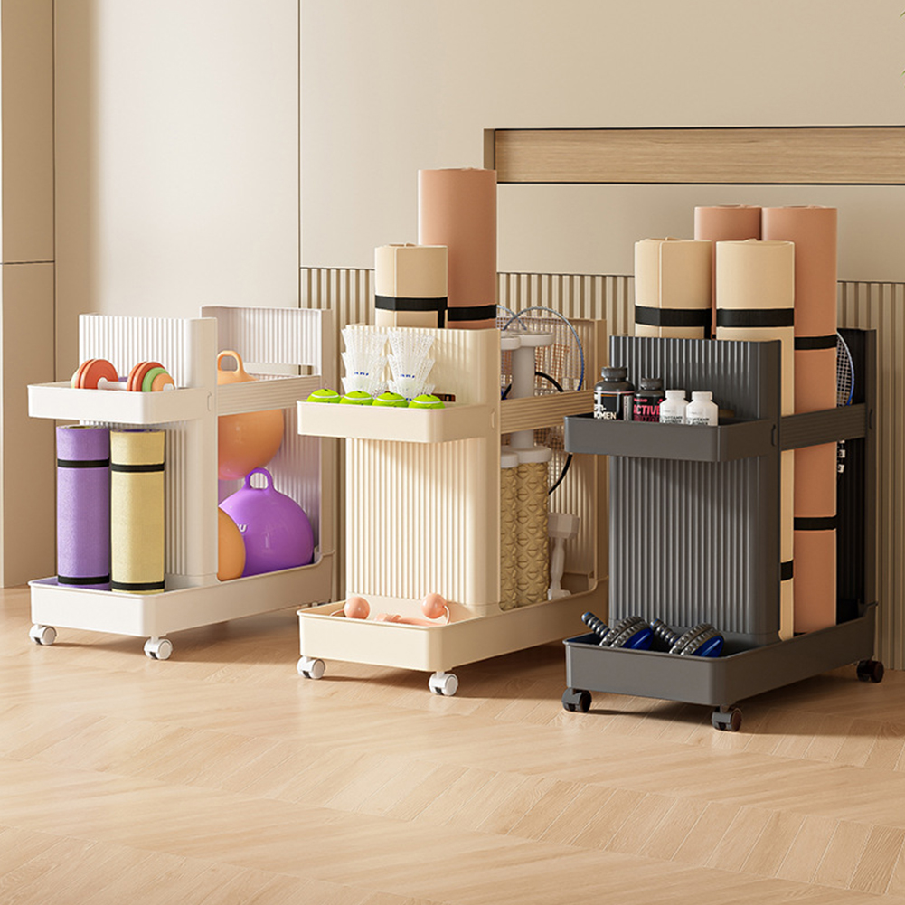 Gym Equipment Holder with Whee - Sports Equipment Storage Rack ulasan dan harga