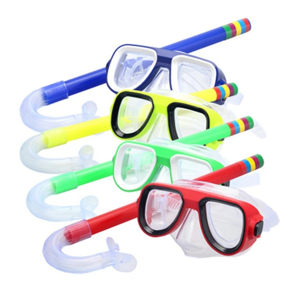 Kids Snorkel Set Scuba Snorkel - Swimming Goggles Anti Fog ulasan dan harga