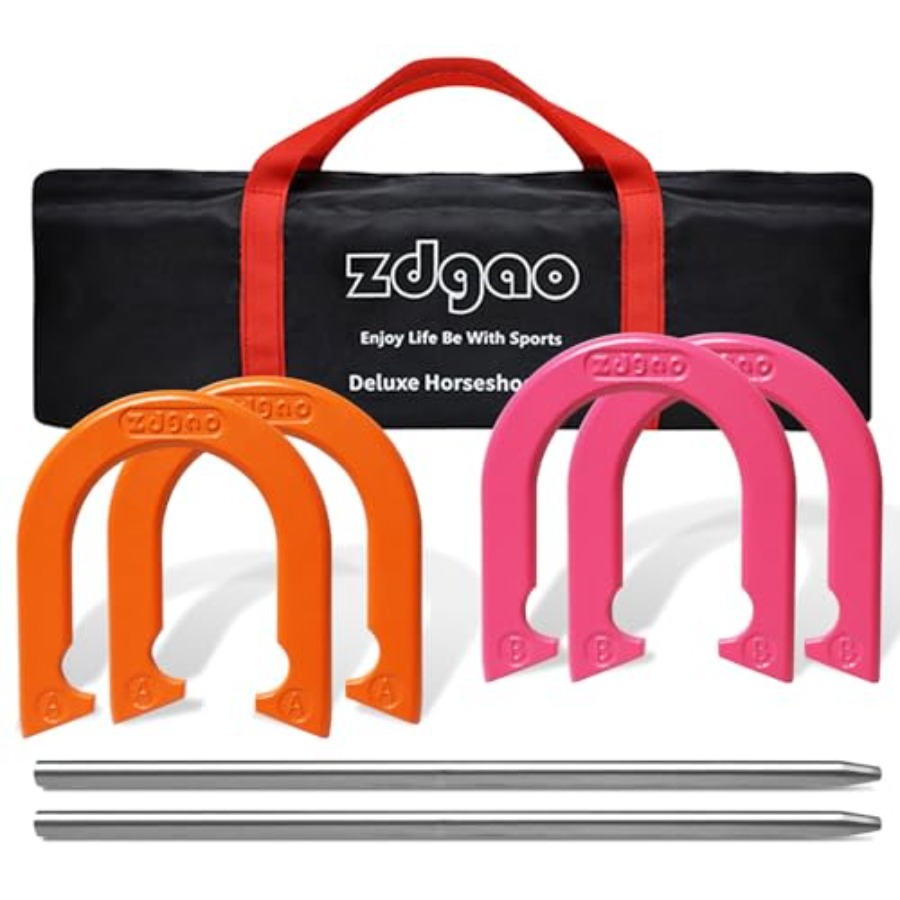 Backyard and beach outdoor gam - Horseshoe Game Set ulasan dan harga