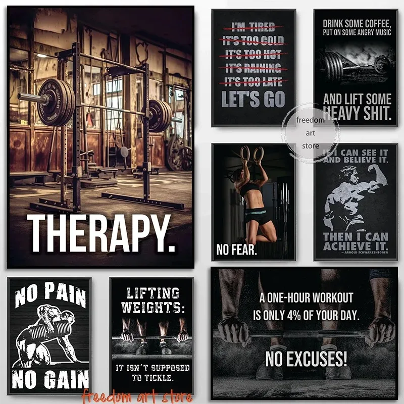 Gym Motivation Muscle Man Body - Sports Equipment Poster ulasan dan harga