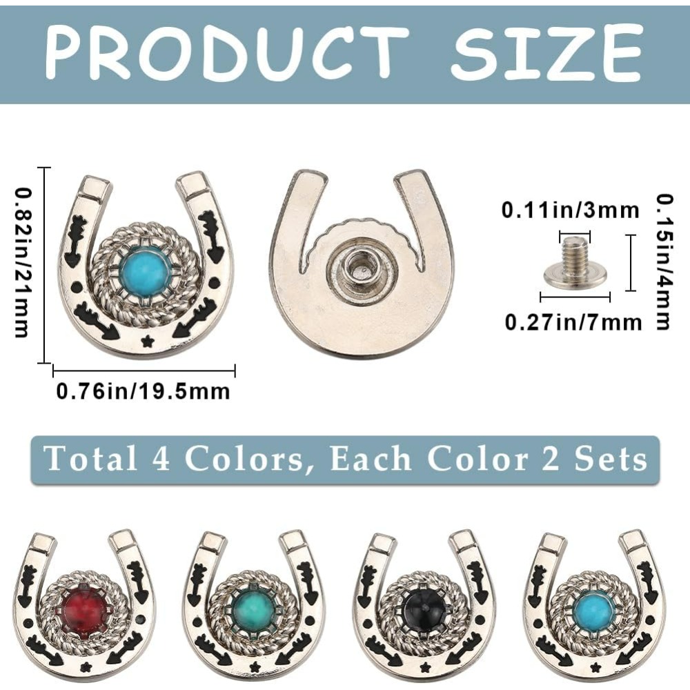 1 Box 8 Sets Horseshoe Screw B - Horseshoe Game Set ulasan dan harga