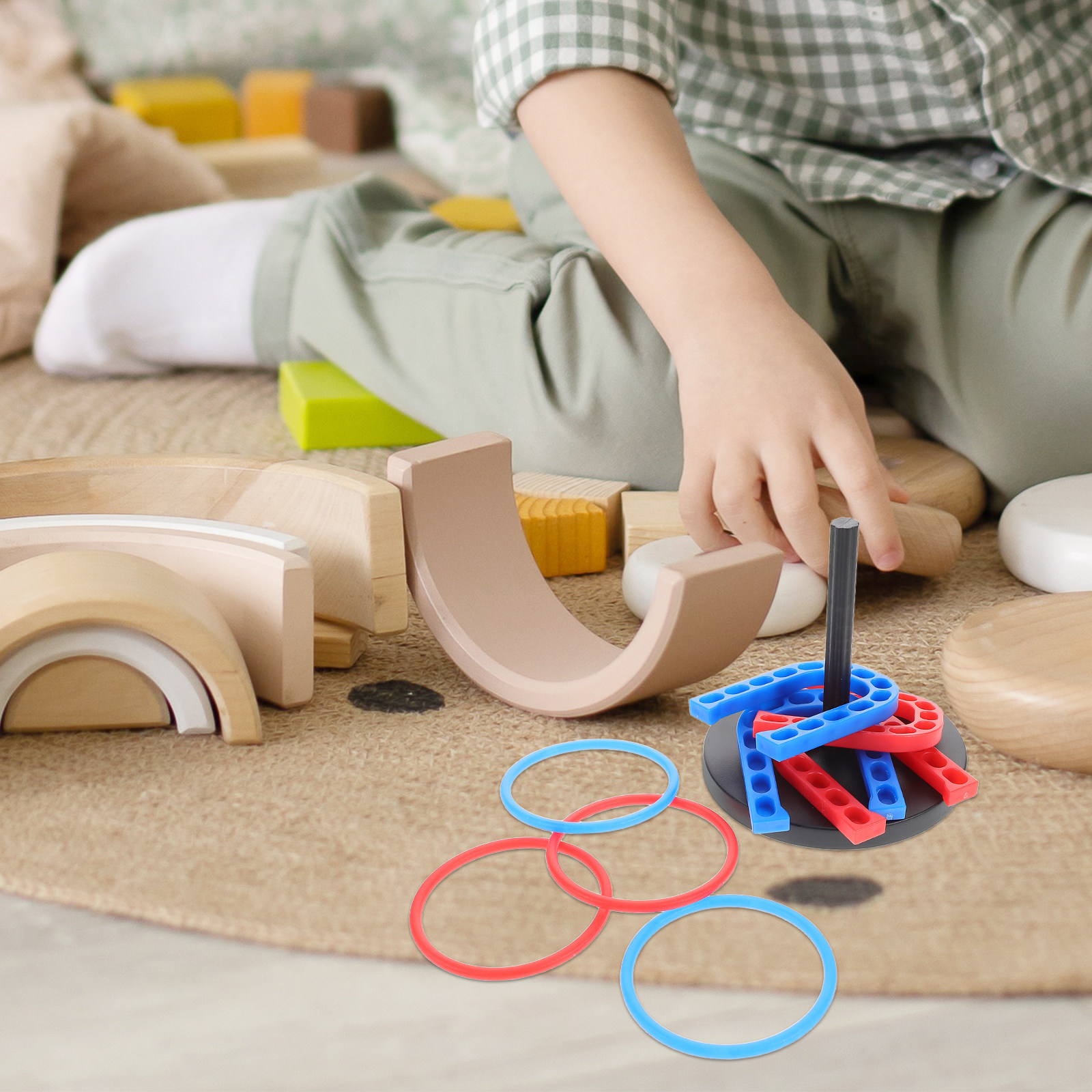 1Set Children Educational Plas - Horseshoe Game Set ulasan dan harga
