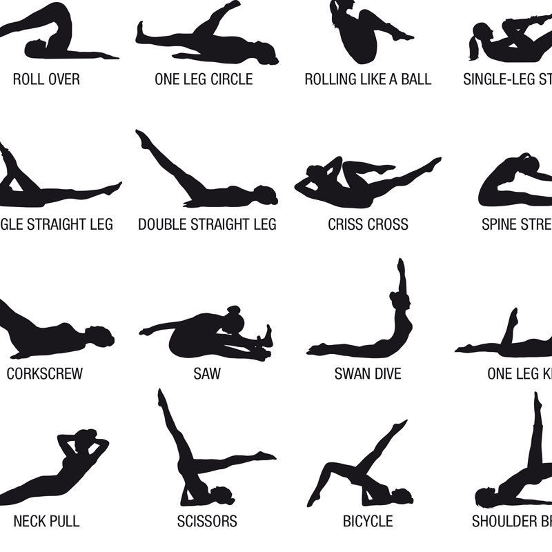 Frameless Pilates Workout Char - Sports Equipment Poster ulasan dan harga