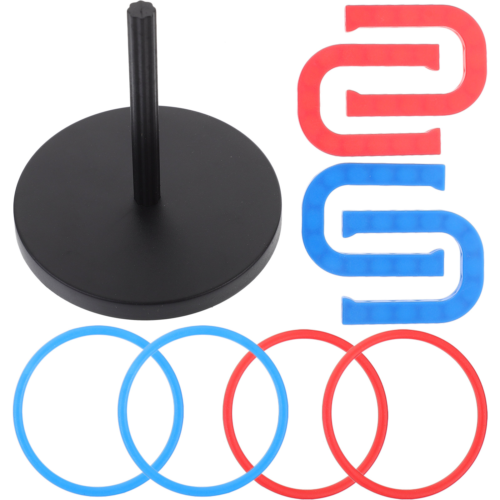18Pcs Plastic Ring Toss Game H - Horseshoe Game Set ulasan dan harga