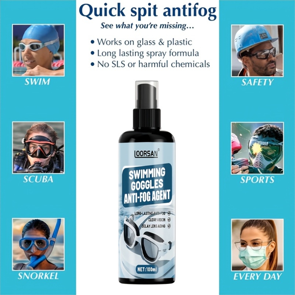 LOORSAN 100ML Goggles Anti-Fog - Swimming Goggles Anti Fog ulasan dan harga