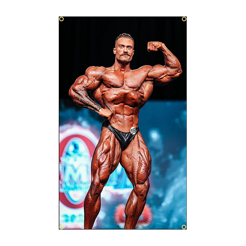 90X150CM Bodybuilding GYM Flag - Sports Equipment Poster ulasan dan harga