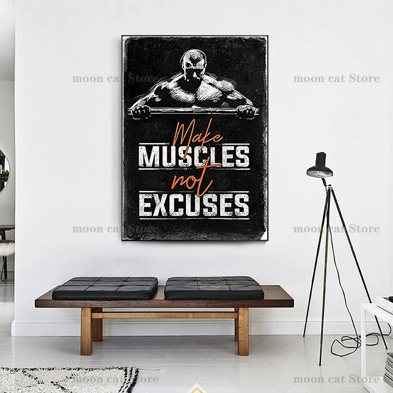 Fitness Sports Poster Bodybuil - Sports Equipment Poster ulasan dan harga