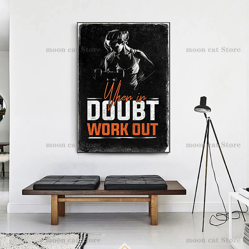 Fitness Sports Poster Bodybuil - Sports Equipment Poster ulasan dan harga